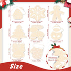 Golden Christmas Charm Ornaments Paint by Numbers