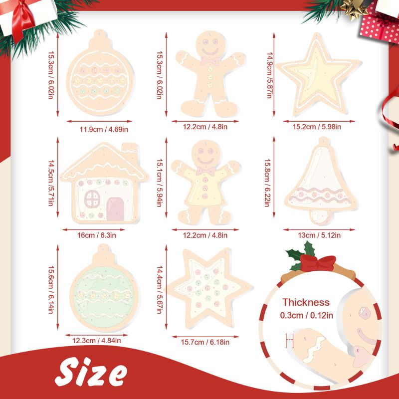 Holiday Cookie Ornaments Paint by Numbers