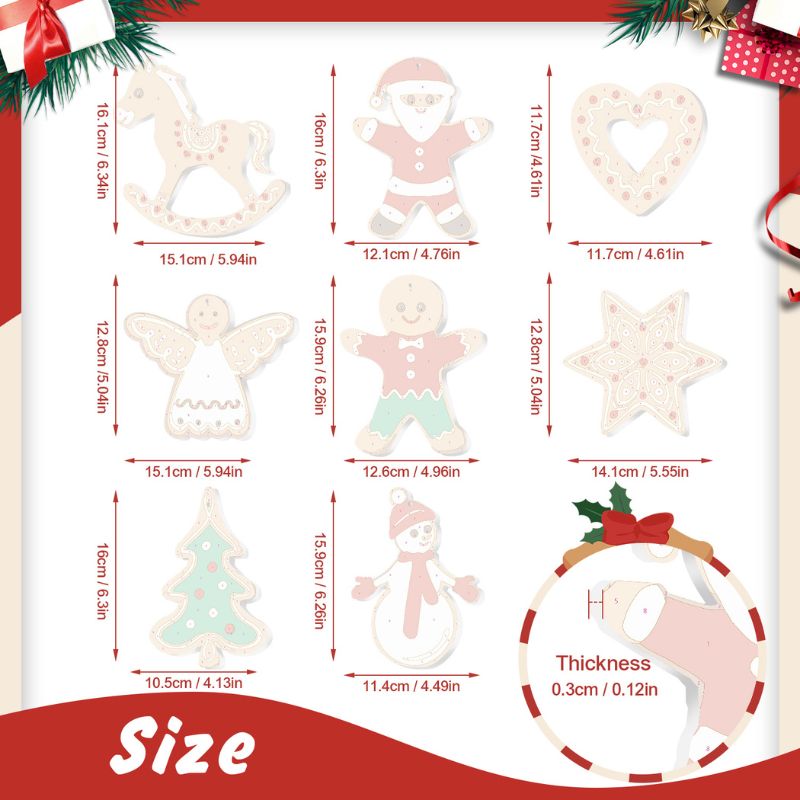 Traditional Christmas Cookie Ornaments Paint by Numbers