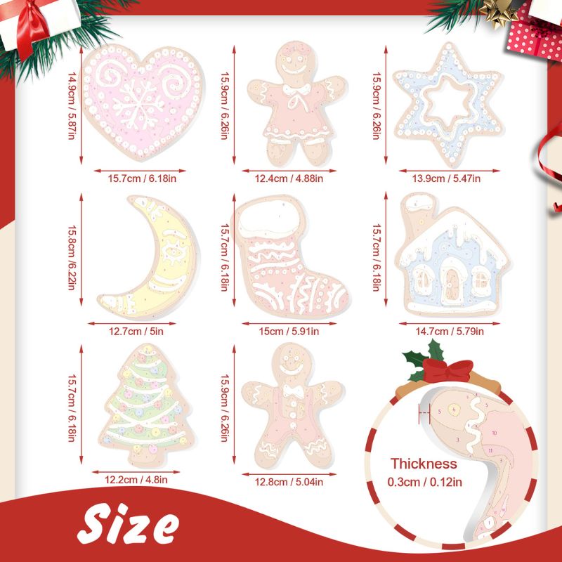 Starry Christmas Treats Ornaments Paint by Numbers