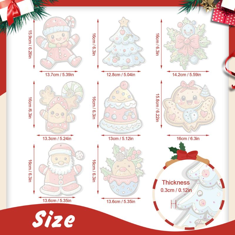 Christmas Sweet Treats Ornaments Paint by Numbers