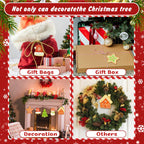 Snowy Christmas Icons Ornaments Paint by Numbers