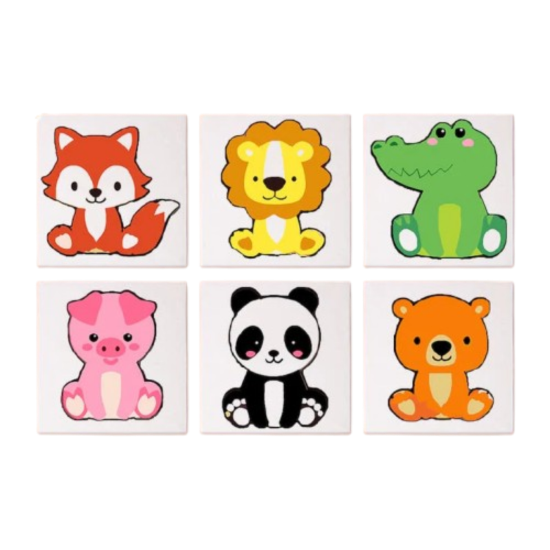 Adorable Animals - 6 Mini Paintings