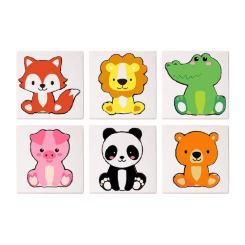 Adorable Animals - 6 Mini Paintings