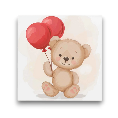 Balloon Teddy Bear Kids Paint by Numbers