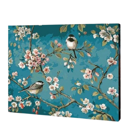 Birds on Branches Paint by Numbers