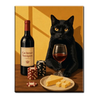 Black Cat Game Night Paint by Numbers
