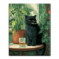 Black Cat with Attitude Paint by Numbers