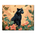 Black Panther in Bloom Paint by Numbers