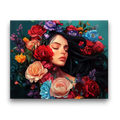 Blooming Beauty Portrait Paint by Numbers