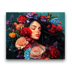 Blooming Beauty Portrait Paint by Numbers