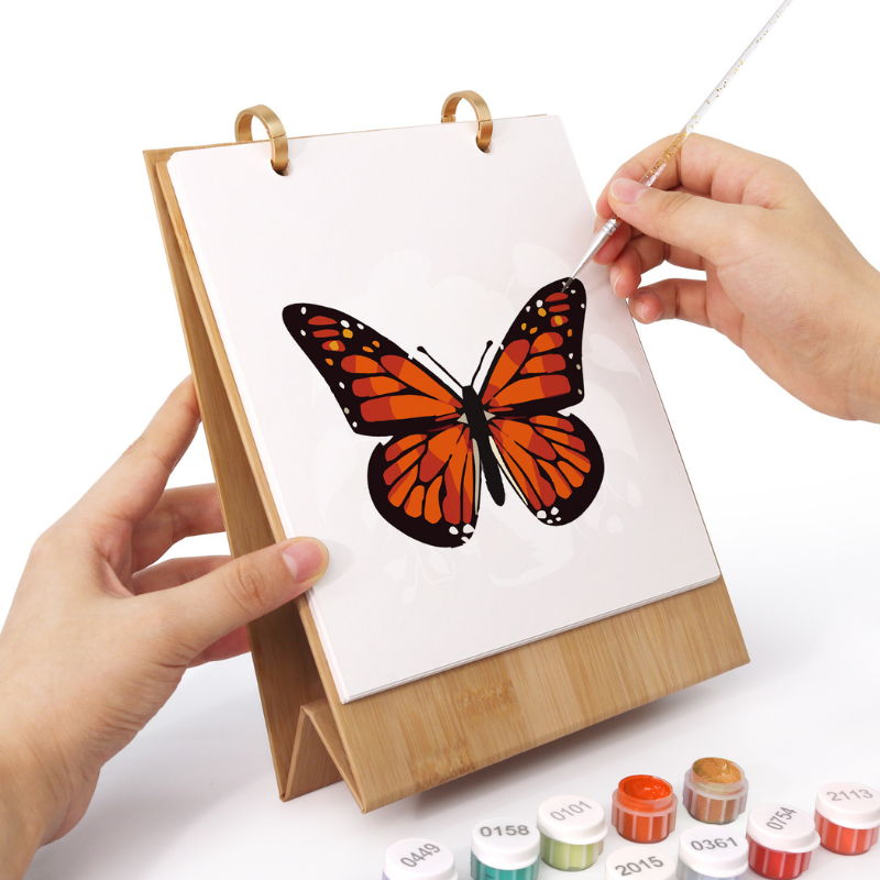 Blooming Butterfly Paint by Numbers Calendar