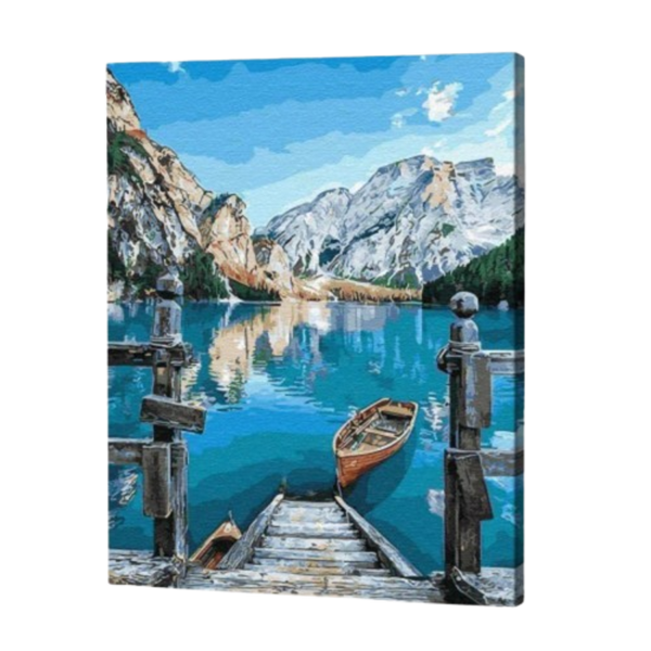 Blue Water Lake Paint by Numbers