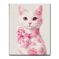 Blush Blossom Cat Paint by Numbers