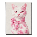 Blush Blossom Cat Paint by Numbers