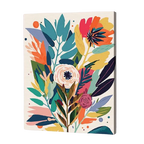 Botanical Burst Paint by Numbers