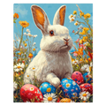Bunny in the Flower Garden Paint by Numbers