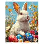 Bunny in the Flower Garden Paint by Numbers