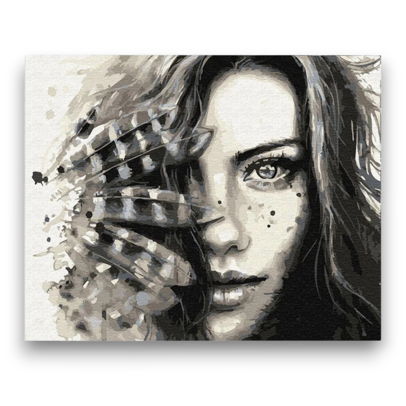 Butterfly Beauty Portrait Paint by Numbers