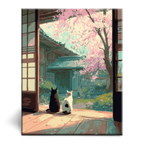Cats in a Japanese Home Paint by Numbers