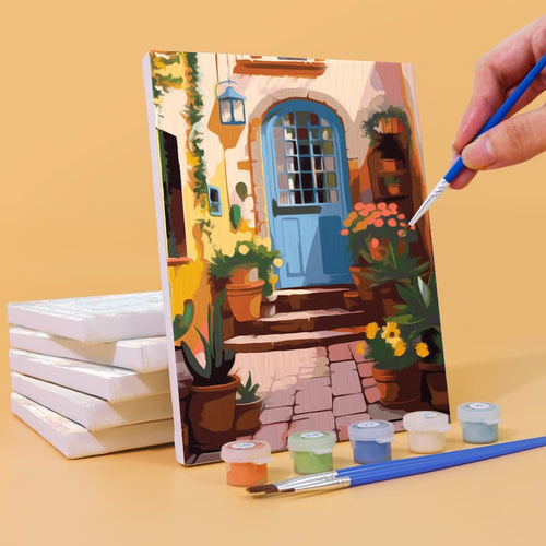 Charming Doorways - 6 Mini Paintings