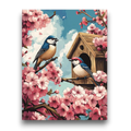 Cherry Blossom Birds Paint by Numbers