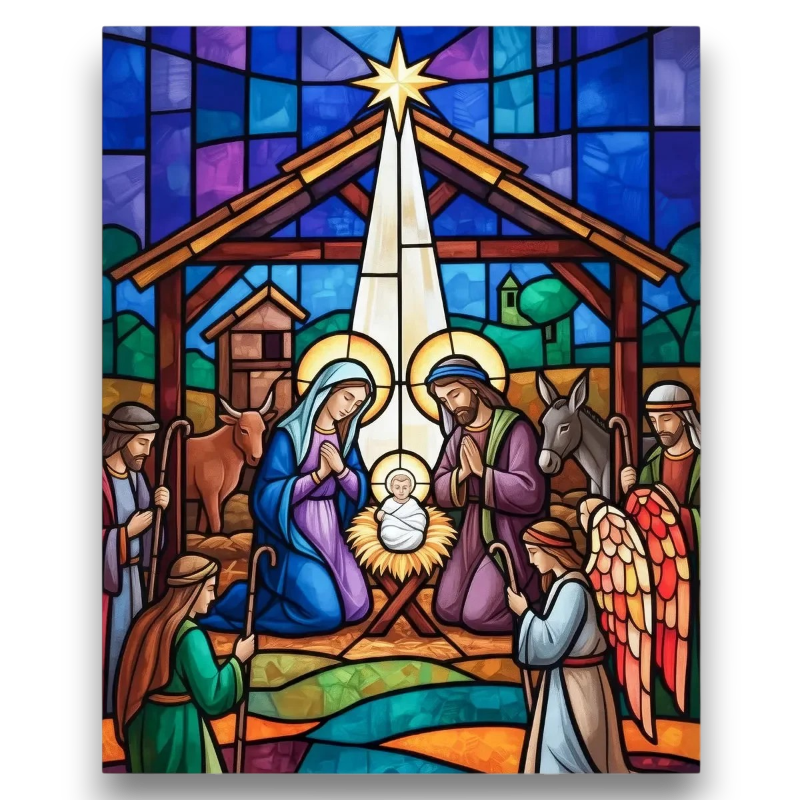 Christmas Nativity Paint by Numbers
