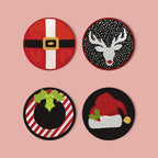 Christmas Icons Paint by Numbers Coasters