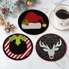 Christmas Icons Paint by Numbers Coasters