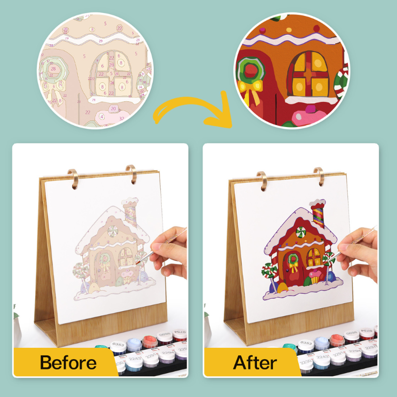 Christmas Reindeer Paint by Numbers Calendar
