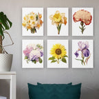 Classic Garden Flowers Mini Paint by Numbers