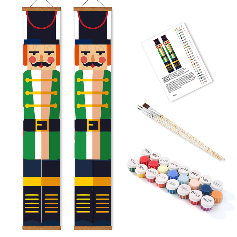 Classic Nutcracker Hanging Scroll Paint by Numbers Kit