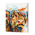 Color Splash Cow Paint by Numbers Kit