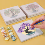 Colorful Bonsai Trees Mini Paint by Numbers