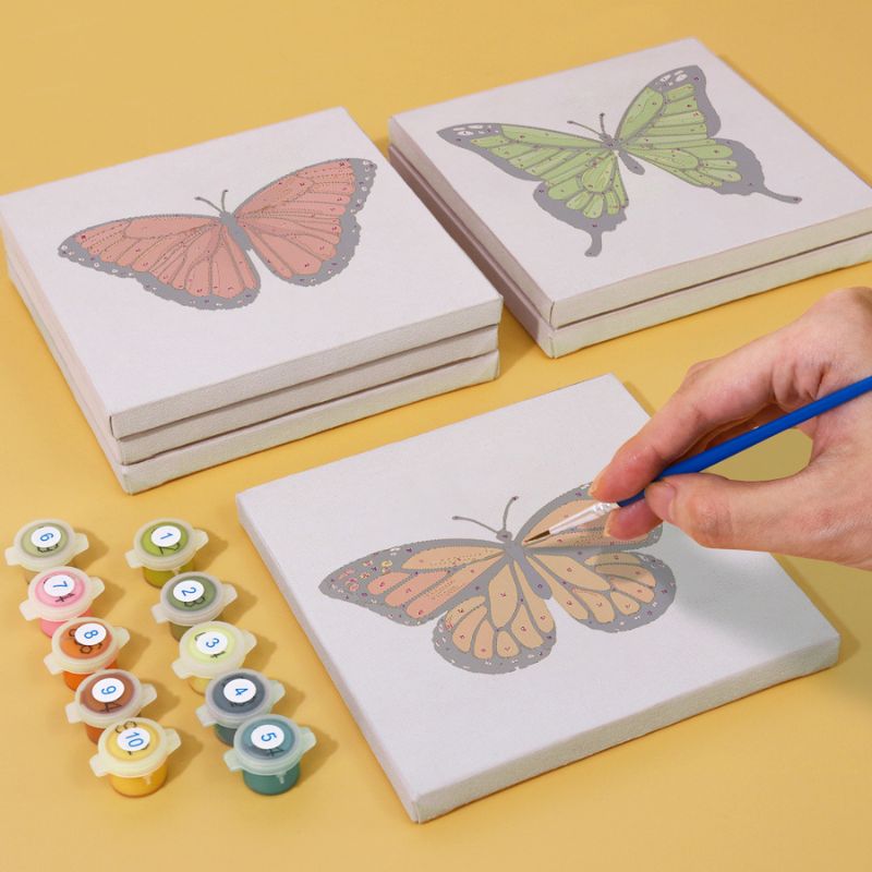 Colorful Butterflies Mini Paint by Numbers