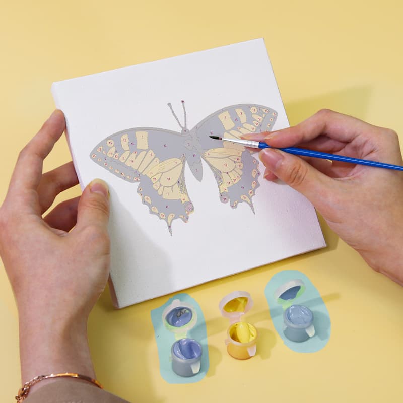 Colourful Butterflies - 6 Mini Paintings