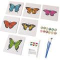 Colourful Butterflies - 6 Mini Paintings