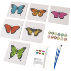 Colourful Butterflies - 6 Mini Paintings