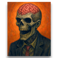 Creepy Brain Zombie Paint by Numbers