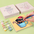 Cute Christmas Puppies Mini Paint by Numbers