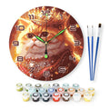 Cute Kitty Paint by Numbers Clock Kit