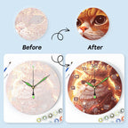 Cute Kitty Paint by Numbers Clock Kit