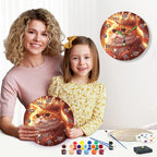 Cute Kitty Paint by Numbers Clock Kit