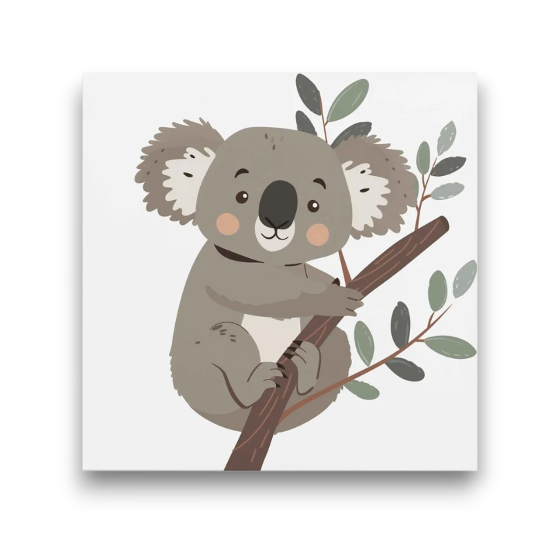 Cute Koala, Kids Paint by Numbers
