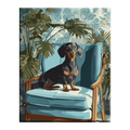 Dachshund on the Armchair Paint by Numbers