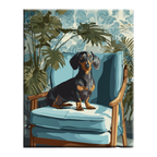 Dachshund on the Armchair Paint by Numbers