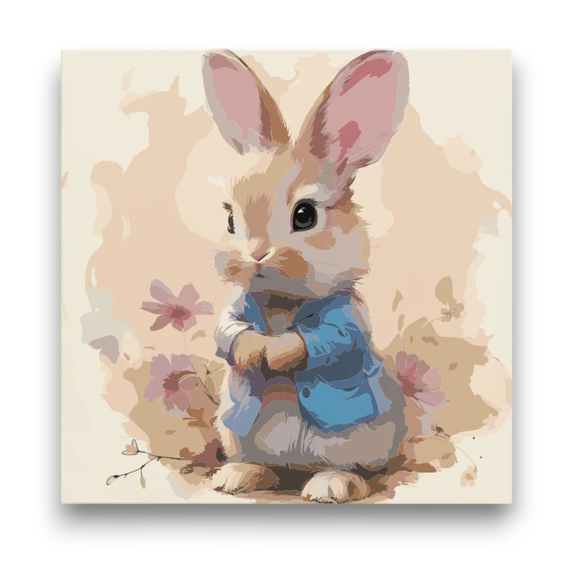 Dapper Bunny Kids Paint by Numbers