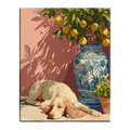 Dog Beneath the Lemon Tree Paint by Numbers