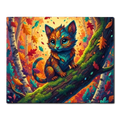 Enchanted Autumn Cat Paint by Numbers