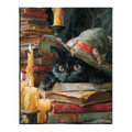 Enchanted Library Cat Paint by Numbers